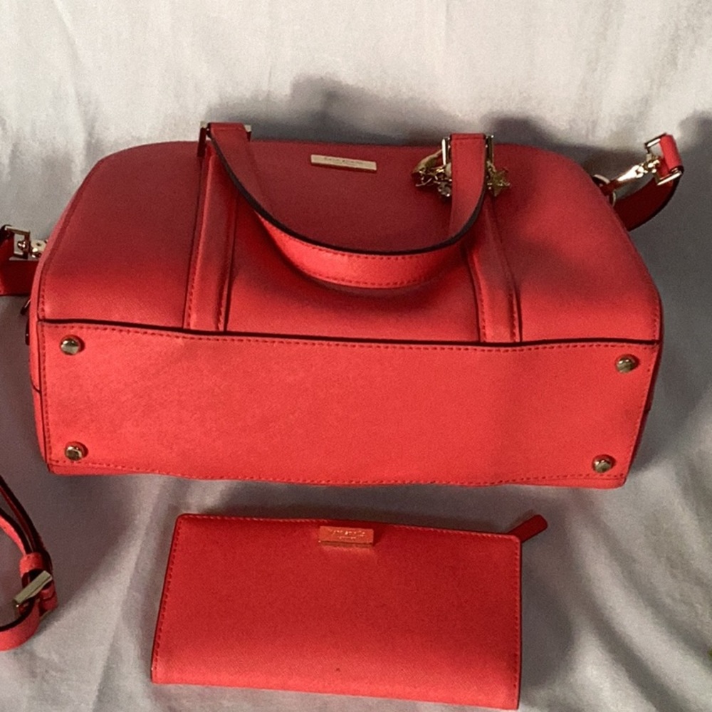 Kate Spade Red Crossbody Bag and Wallet Set - Picture 9 of 13
